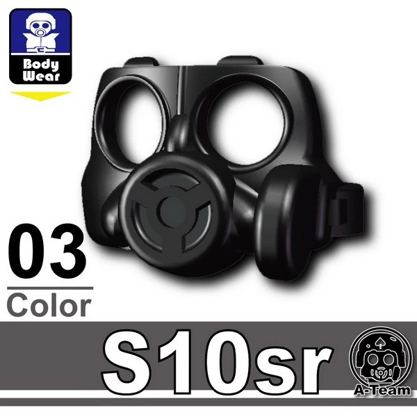 Minifig Cat Gas Mask (S10sr)