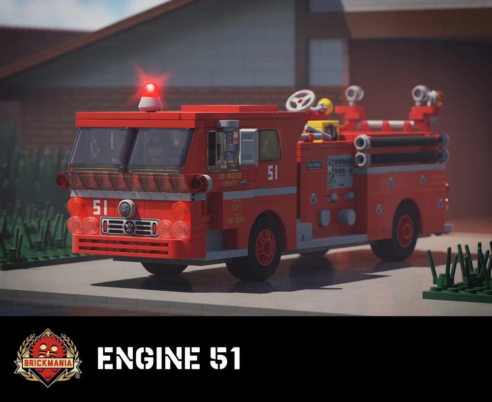 Engine 51 - Historic Los Angeles County Fire Truck - LIMITED EDITION