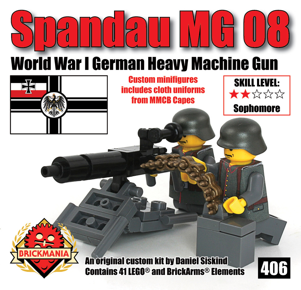 Spandau MG08 - World War I German Heavy Machine Gun - Brickmania Toys