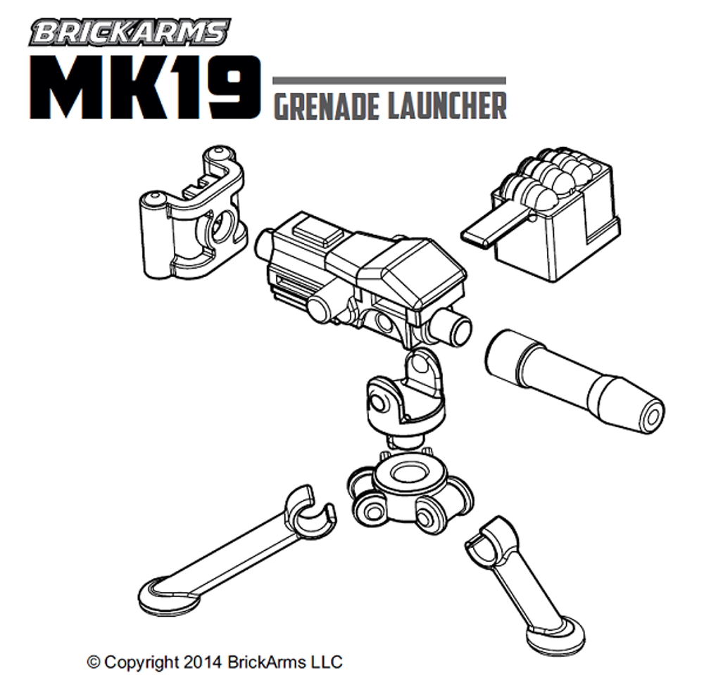 BrickArms® Mk19 Grenade Launcher