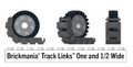 Brickmania® Track Links™ V2 - Chevron One and a Half Wide - Brown - x150