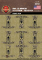 WWII US Infantry Olive Green - Squad Pack - Stickers