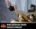 WWII German Tiger Muzzle Brake - Axle or Bar Connection