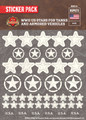 WWII US Stars for Tanks and Armored Vehicles - Sticker Pack