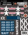 F4U-4 Corsair (BKE1023) - Sticker Pack