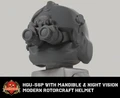 HGU-56p with Mandible & Night Vision - Modern Rotorcraft Helmet