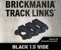 Brickmania® Track Links™ V3 - Chevron One and a Half  Wide - Black - x150