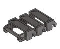 Brickmania® Track Links™ V3 - Chevron Double Wide - Steel - x150