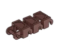 Brickmania® Track Links™ V3 - Chevron Single Wide - Brown - x150
