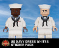 US Navy Dress Whites - Squad Pack Stickers