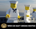 WWII US Navy Dress Whites - Brickmania Classic Series