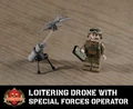 Loitering Drone with Special Forces Operator