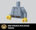 WWI French Rifleman Torso - Brickmania Classic Series