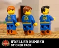 Dweller Numbers Sticker Pack