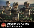 Modern US Marine Rifleman V3 with Perfect Caliber™ Brickarms® M27 VCOG wPEQ 