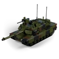 M1A2 Abrams Main Battle Tank -  Mini Bricks Building Kit