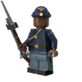 54th Massachusetts Rifleman with Perfect Caliber™ BrickArms® Caplock Musket and Bayonet