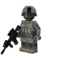 Modern US Army Rifleman in UCP Camouflage 