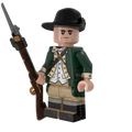 Revolutionary War Continental Marine with Perfect Caliber™ BrickArms® Flintlock Musket and Bayonet