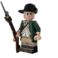 Revolutionary War Continental Marine with Perfect Caliber™ BrickArms® Flintlock Musket and Bayonet
