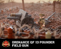 Ordnance QF 13 Pounder Field Gun - With WWI Royal Horse Artillery Officer