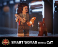 Smart Woman with a Cat