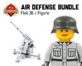 Air Defense Bundle: 8.8cm Flak 36 Anti-Aircraft Cannon + Crewman