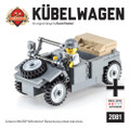 Kübelwagen (Dark Gray) - German Utility Vehicle with Minifig