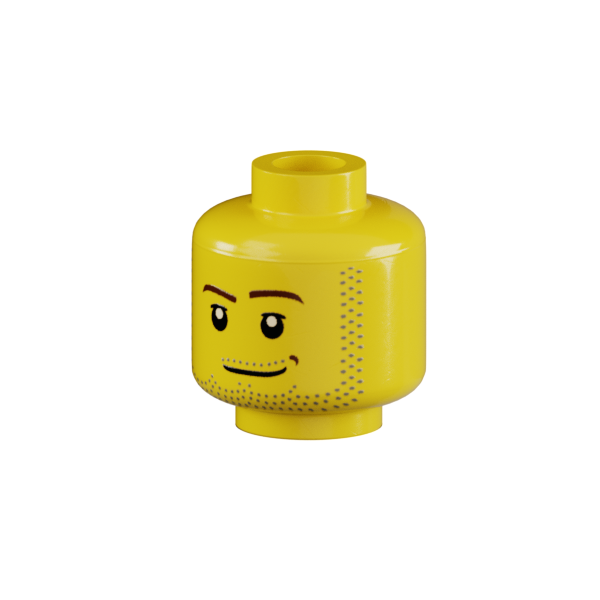 Genuine LEGO® Head with Stubble Brickmania Toys
