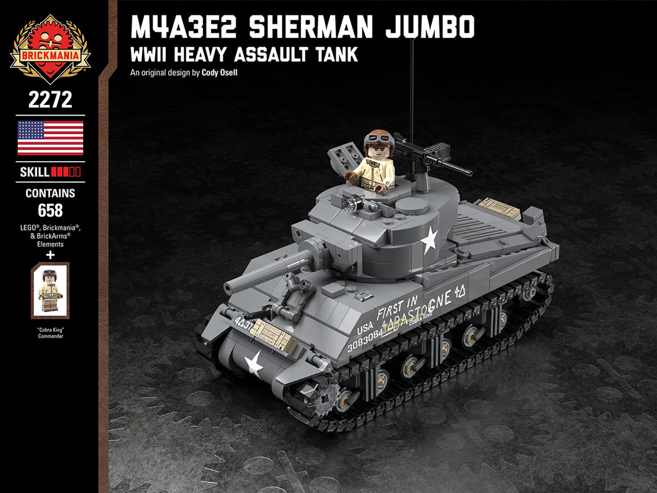 lego ww2 sherman tank