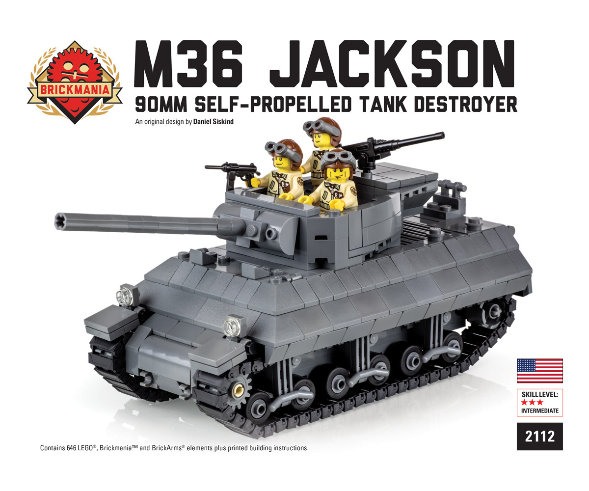 M36 Jackson 90mm Self-Propelled Tank Destroyer - Brickmania Toys