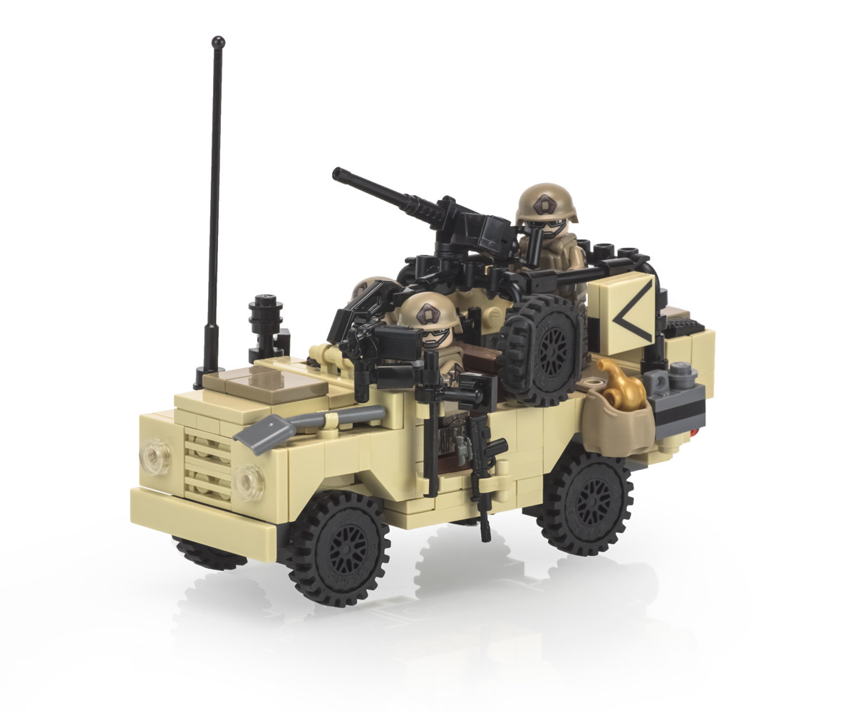 Land Rover XD - WMIK (Tan) - Brickmania Toys