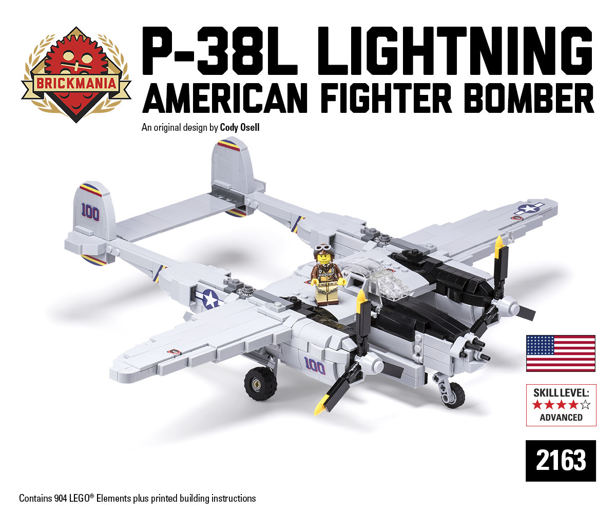 P-38L Lightning - Brickmania Toys P-38L Lightning - Brickmania Toys