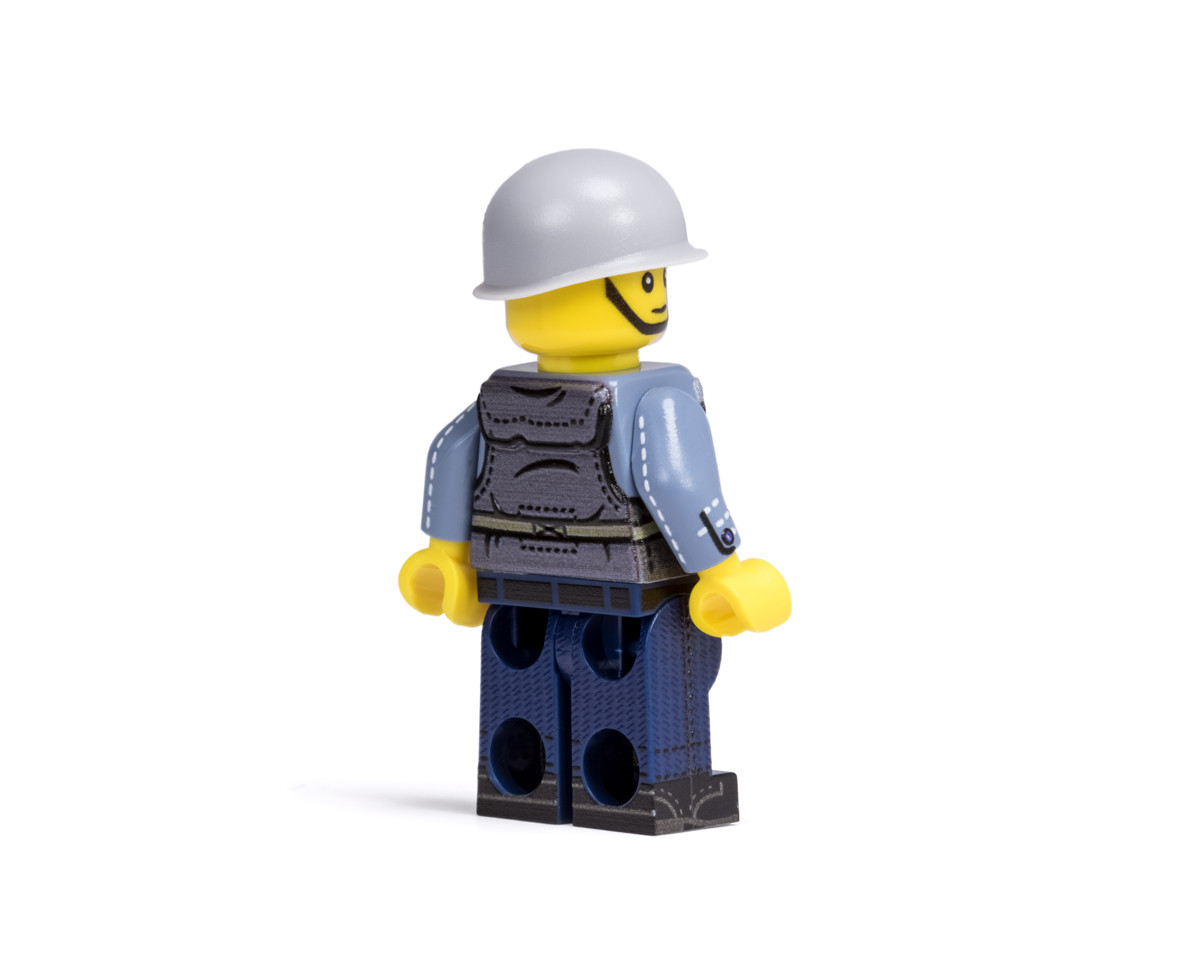 WWII US Navy Sailor with Kapok Lifejacket - Brickmania Toys