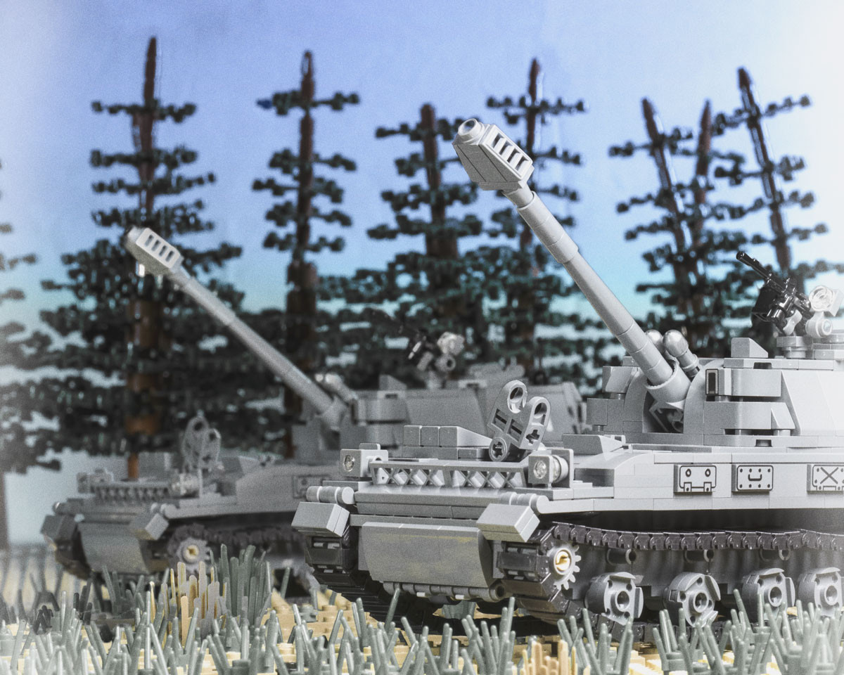 2S3 Akatsiya 152mm Self-Propelled Gun - Brickmania Toys