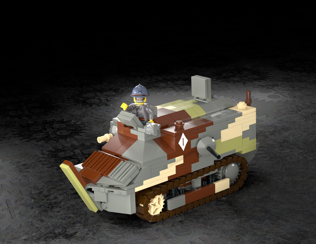 Schneider C.A. - WWI French Assault Tank - Brickmania Toys