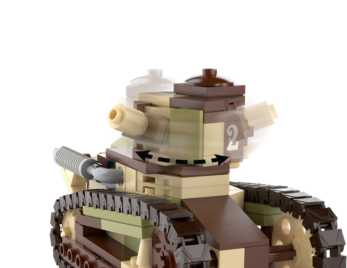 Renault FT - WWI French Light Tank - Brickmania Toys
