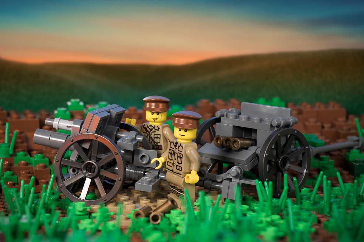 QF 13 Pounder - With Limber and Soldiers - Brickmania Toys
