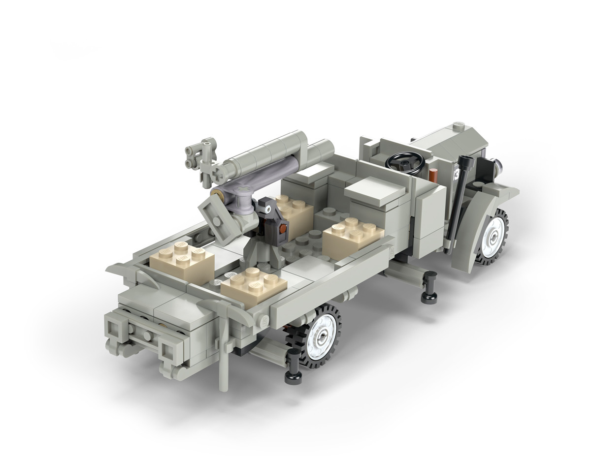 Type J Lorry - With QF 13-Pounder AA Cannon - Brickmania Toys
