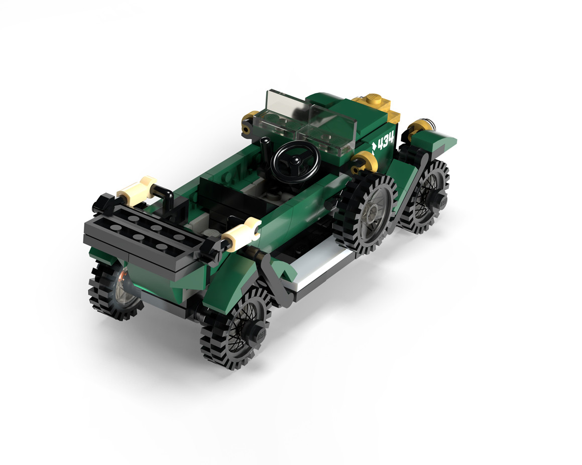 D-Type - WWI British Staff Car - Brickmania Toys