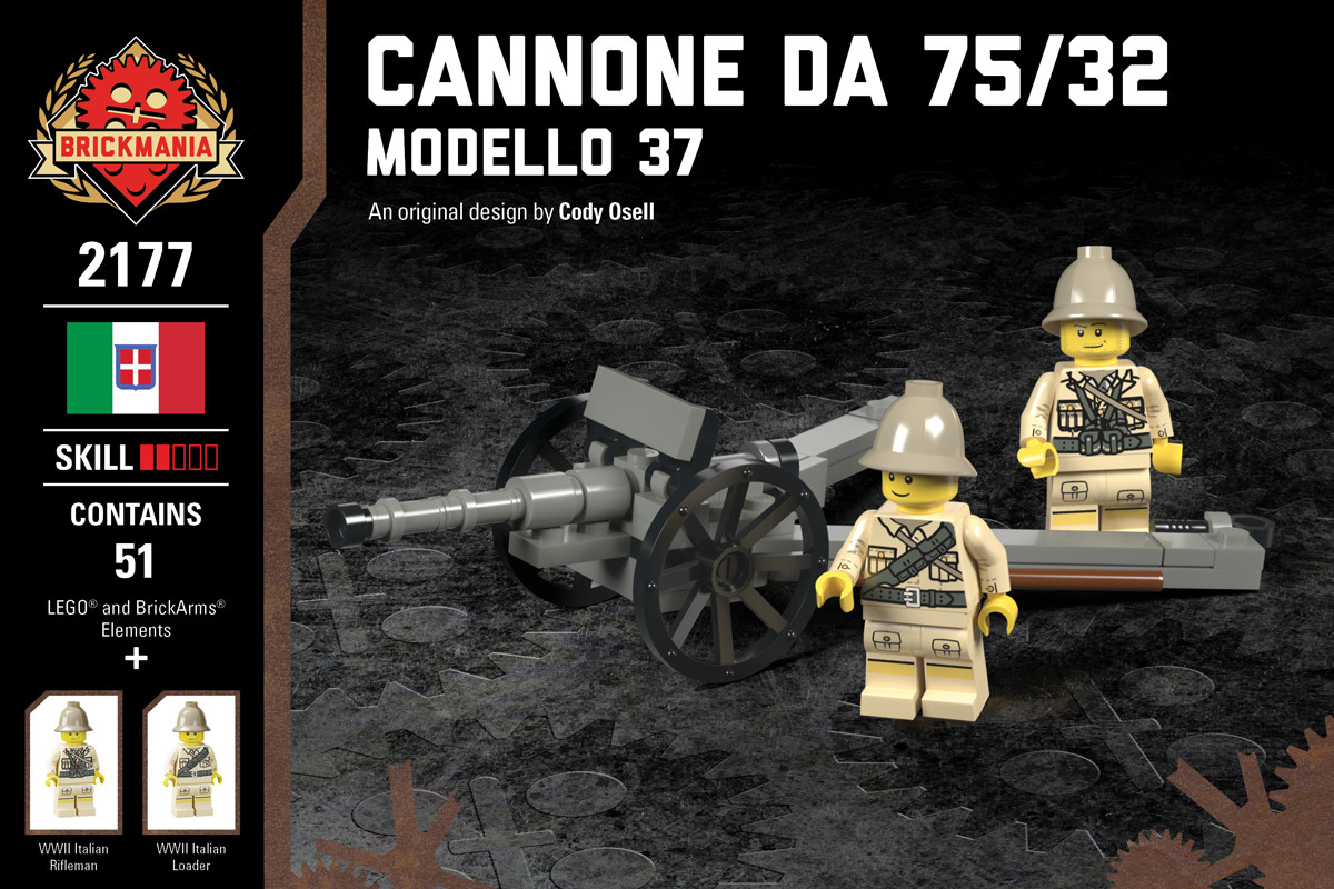 Cannone Da 75/32 - Modello 37 - Brickmania Toys