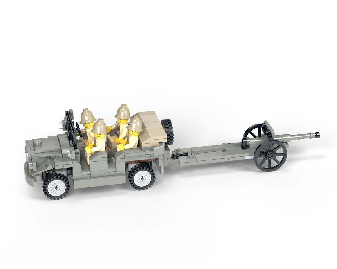 SPA TL.37 - WWII Light Artillery Tractor - Brickmania Toys