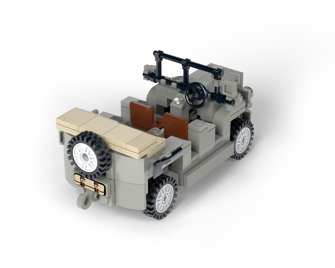 SPA TL.37 - WWII Light Artillery Tractor - Brickmania Toys