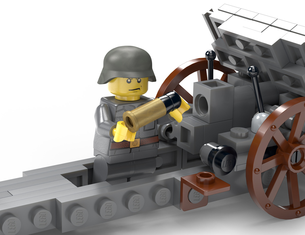 Skoda Model 14/16 - Austro-Hungarian Field Artillery - Brickmania Toys