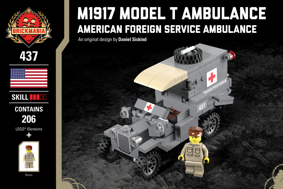 M1917 Model T Ambulance - Brickmania Toys