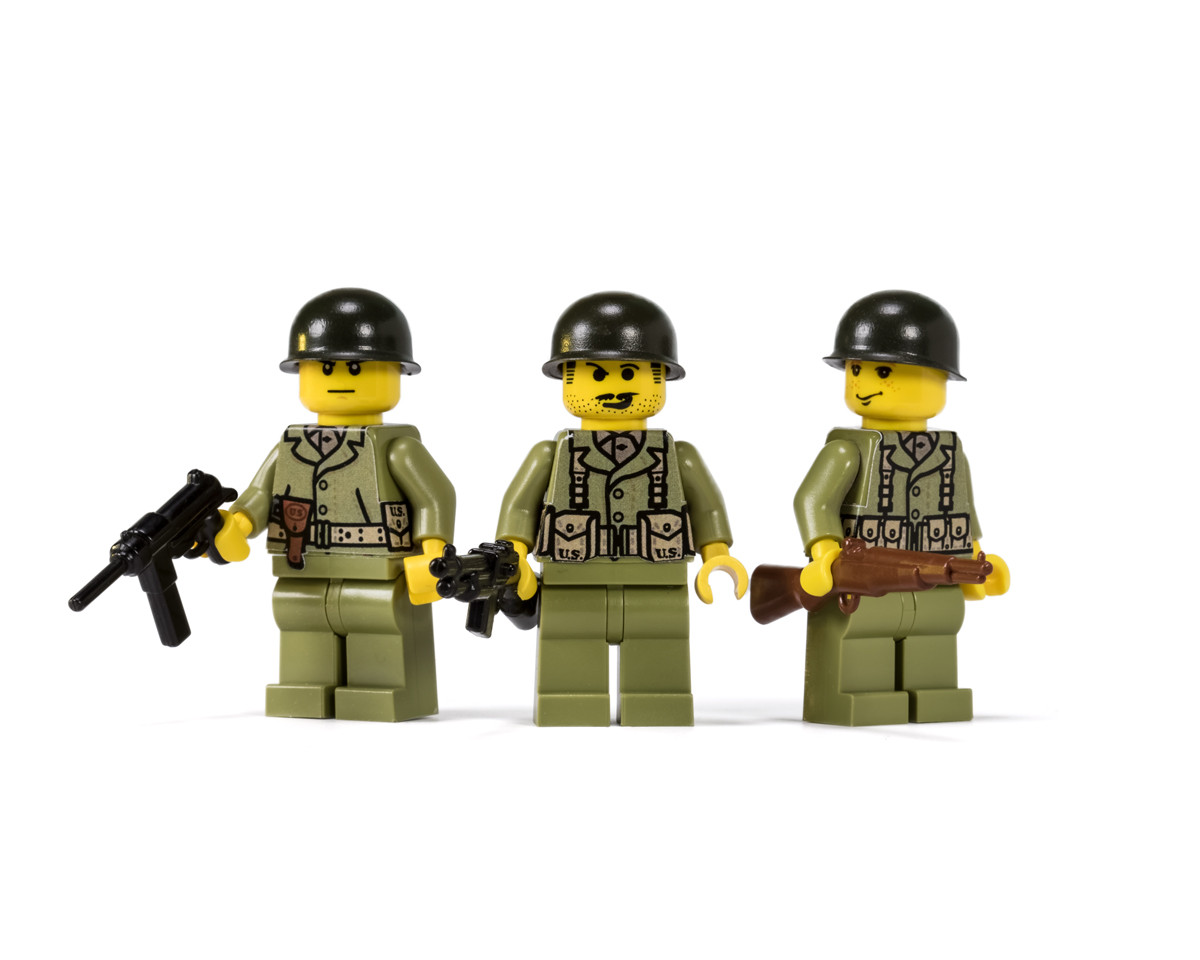 ARMY KOUSAGIE シール ステッカー 2枚セット WWII US Infantry Olive Green - Squad Pack - Stickers - Brickmania Toys