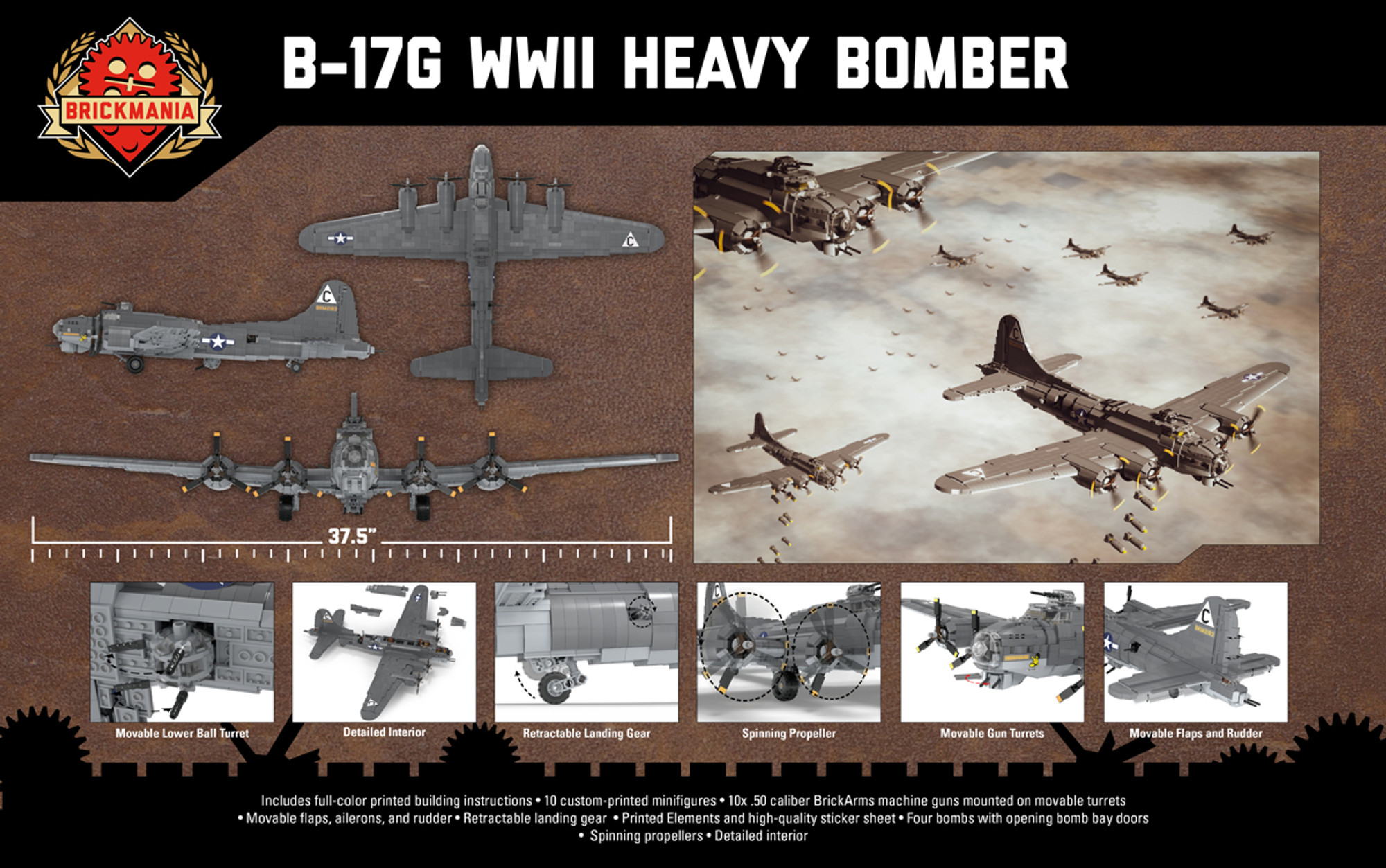 B 17G WWII Heavy Bomber