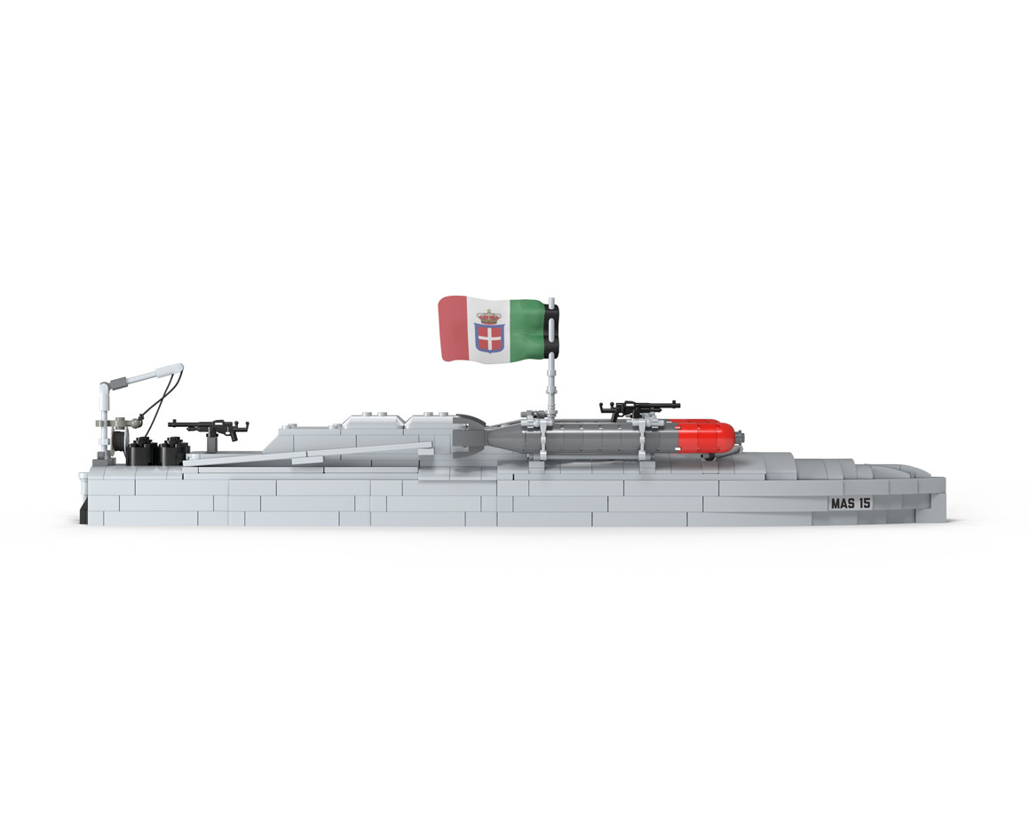 MAS 15 - Italian World War I Motor Torpedo Boat - Brickmania Toys