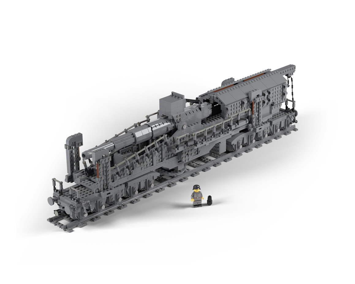 Bruno - 28 cm SK L/40 Railway Gun - Brickmania Toys