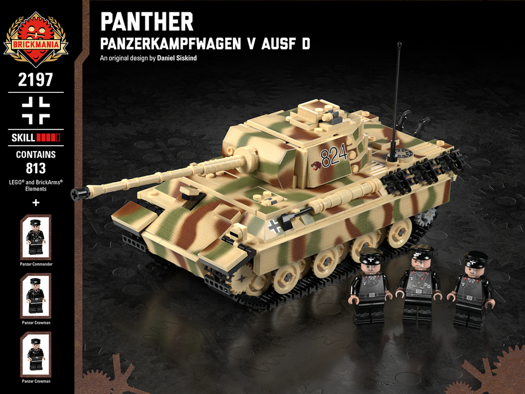 Panther - Panzerkampfwagen V Ausf D - Brickmania Toys